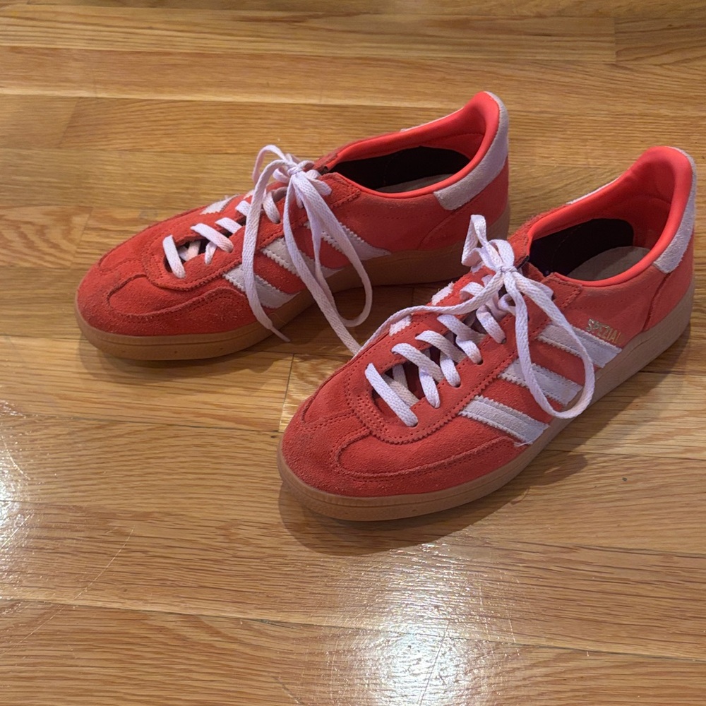 adidas Red and White Athletic Shoes